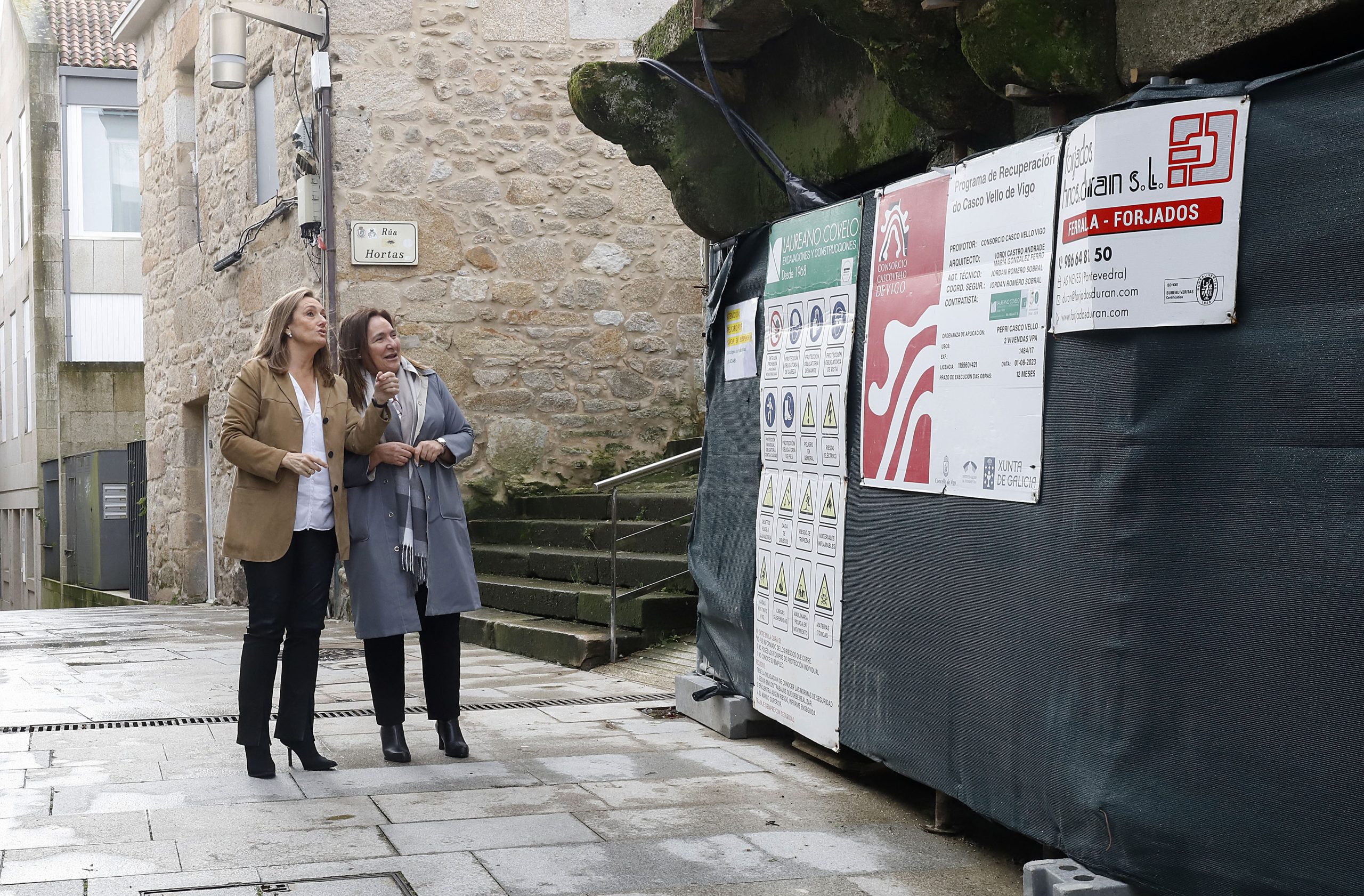 O Consorcio Casco Vello avanza na “emblemática” obra da rúa Hortas e saca a concurso público un novo local comercial