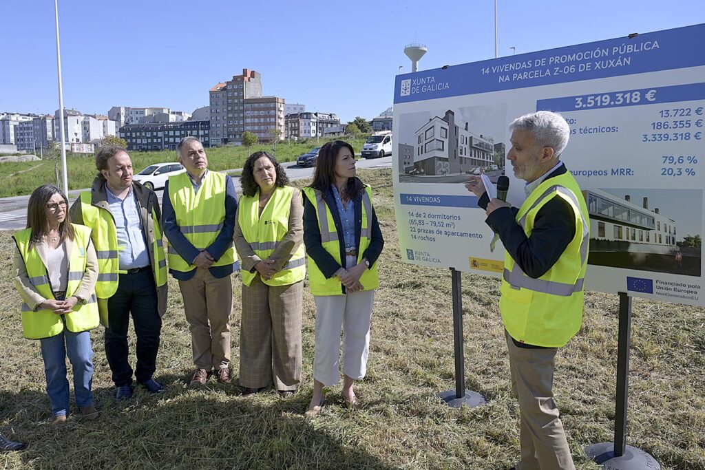 A Xunta inicia a construción dun novo edificio de 14 vivendas de promoción pública en Xuxán, na Coruña