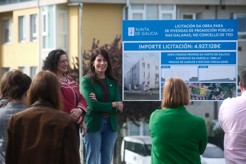 A Xunta licita a construción de 26 vivendas públicas nas Galanas, en Teo, que suporán un investimento autonómico de case 5 M€