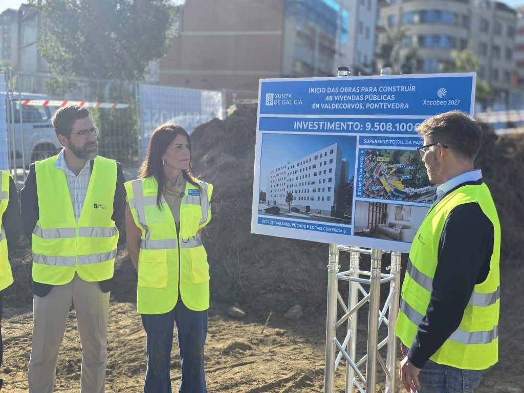 A Xunta inicia as obras doutra promoción de 48 vivendas de promoción pública en Pontevedra, das que o 30% se destinará a compra para persoas entre 36 e 45 anos con fillos ou dependentes ao seu cargo
