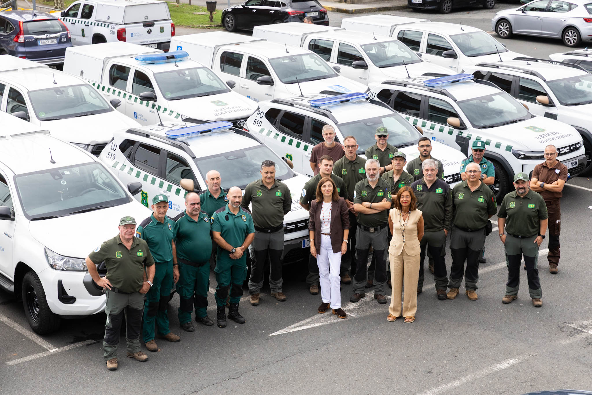A Xunta equipa con 16 novos vehículos aos axentes ambientais para mellorar a súa mobilidade e a súa capacidade de vixilancia e intervención no territorio