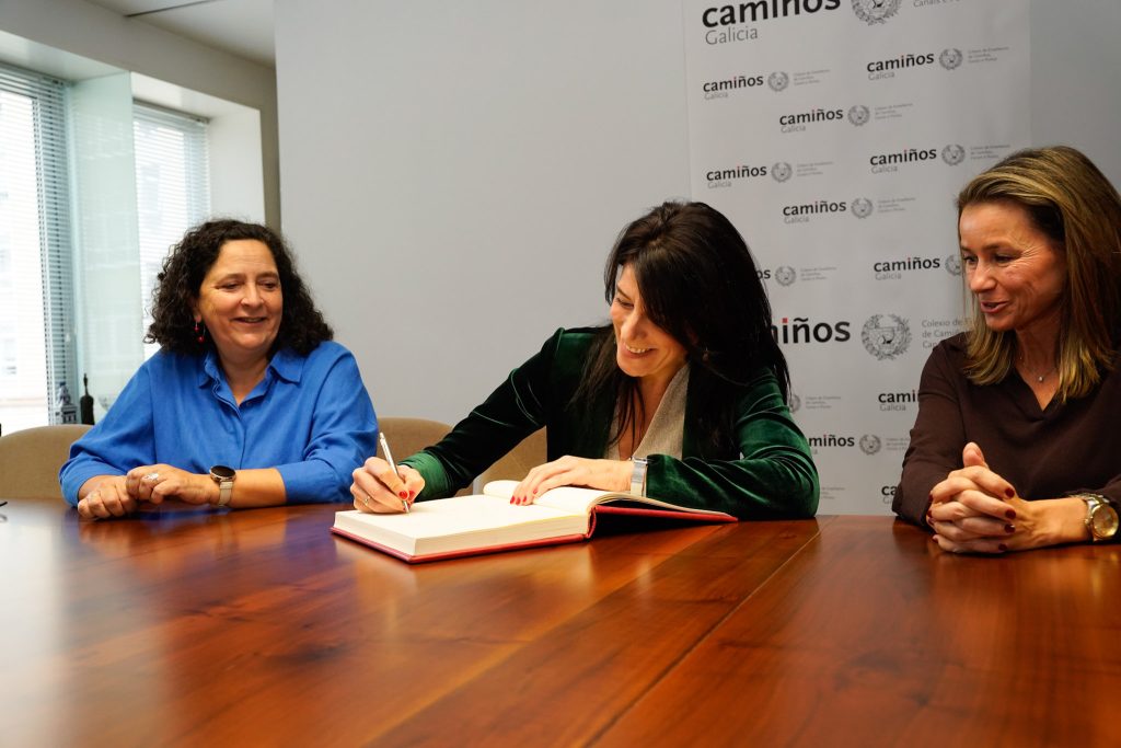 Allegue visita a sede do Colexio oficial de Enxeñeiros de Camiños, Canais e Portos de Galicia na Coruña