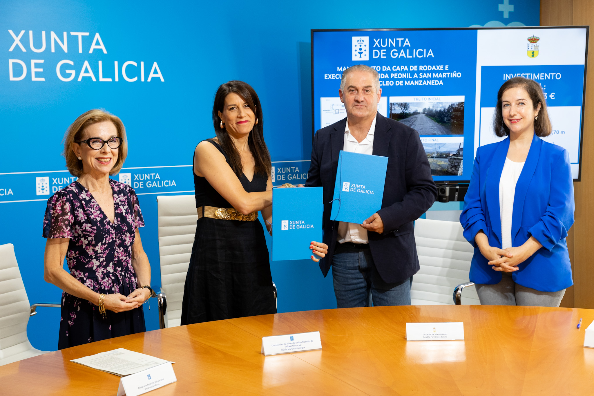 A Xunta colaborará co concello de Manzaneda na mellora do viario que comunica co núcleo rural de Soutelo, na que se investirán máis de 180.000 €