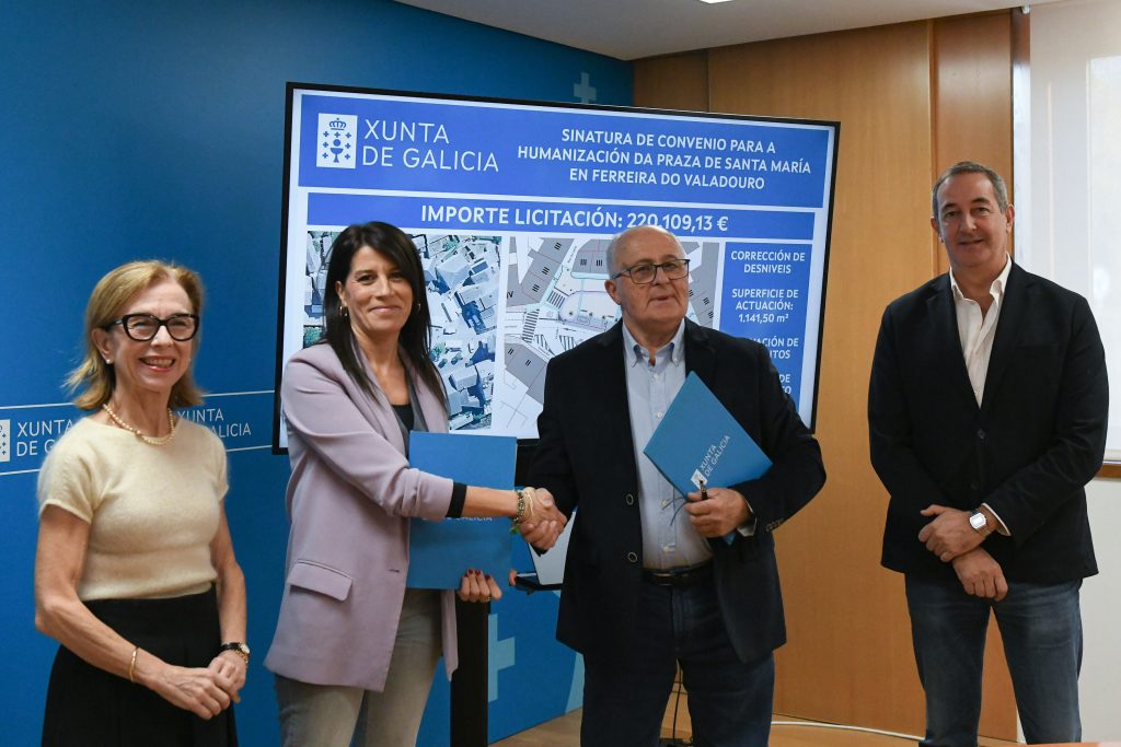 A Xunta colabora co Concello do Valadouro na humanización da praza de Santa María en Ferreira, que suporá un investimento de 220.000€