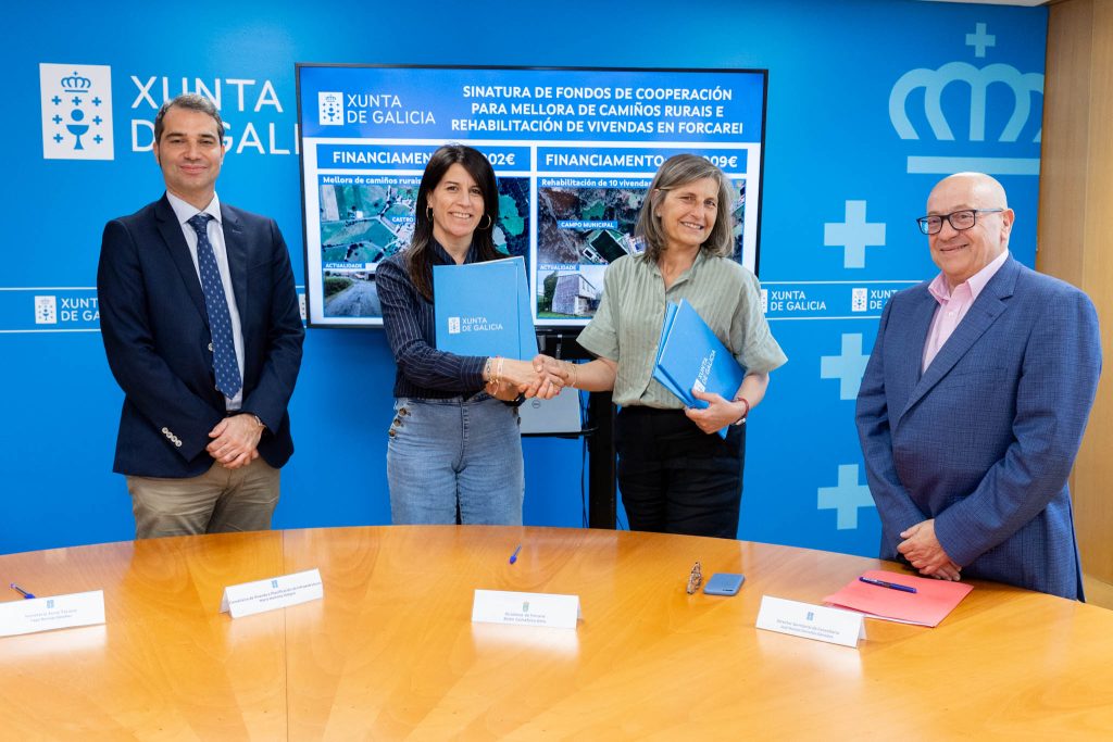 O Fondo de Cooperación da Xunta facilita ao Concello de Forcarei a mellora dos camiños rurais en Alende e Muras e a rehabilitación de 10 vivendas escolares municipais