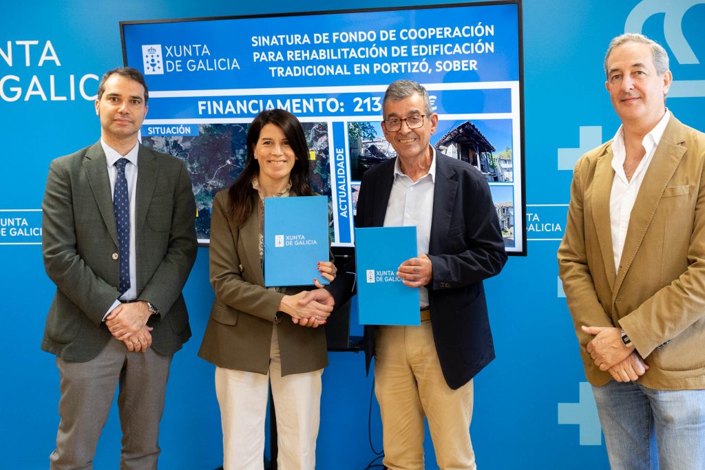 O Fondo de Cooperación da Xunta facilita ao Concello de  Sober a rehabilitación dunha edificación tradicional en Portizó, que suporá un investimento de case 215.000 €