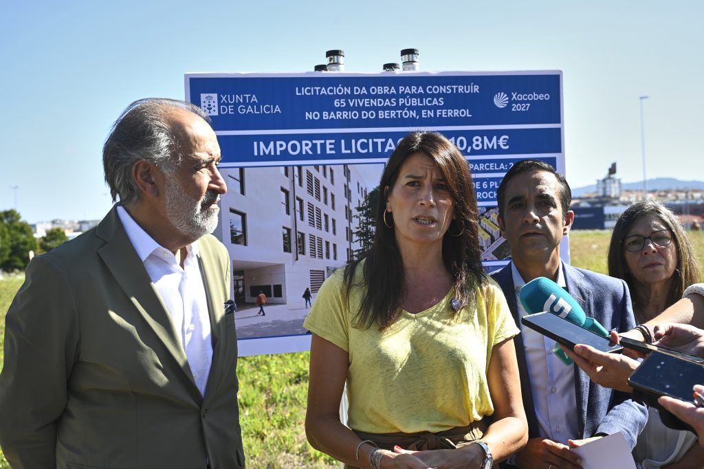 A Xunta licita en Ferrol 65 novas vivendas públicas por máis de 10,8M€, que completan a contratación das promocións no Bertón