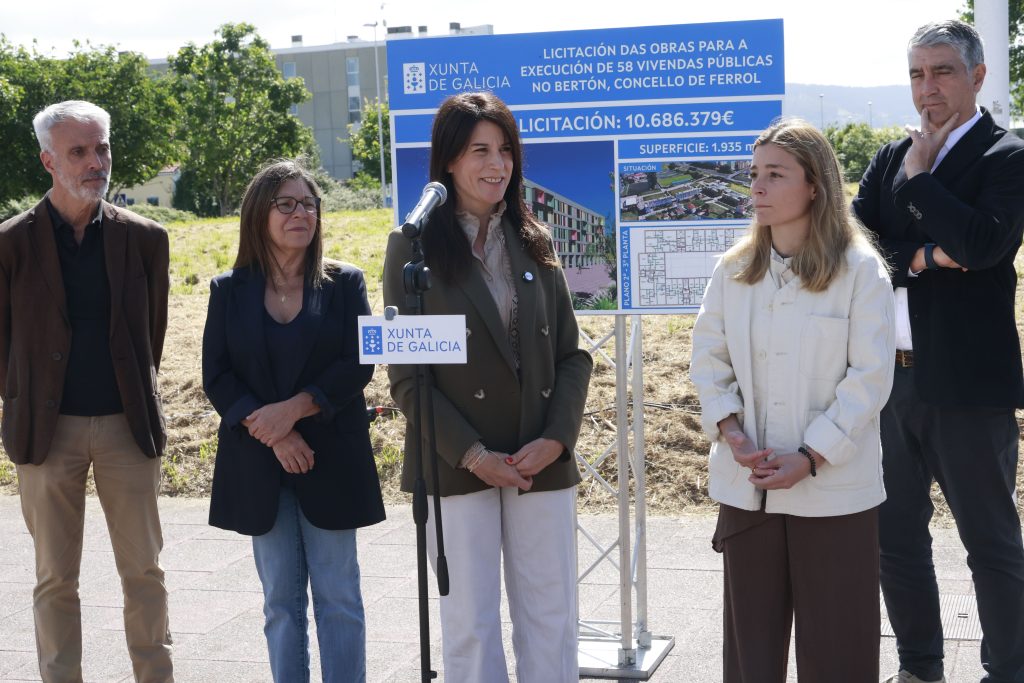 A Xunta licita as obras de 58 novas vivendas públicas no Bertón en Ferrol, que suporán un investimento de 10,7 M€