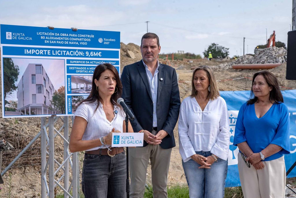 A Xunta licita por 9,6 M€ as obras dos 80 aloxamentos compartidos que se construirán en Navia, en Vigo, destinados ao alugueiro para menores de 36 anos