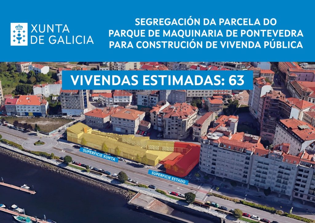 A conselleira Allegue anuncia a construción de 63 novas vivendas públicas na avenida de Uruguai, en Pontevedra