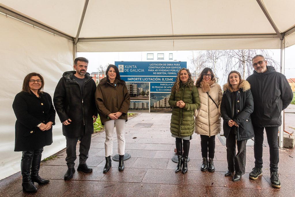 A Xunta licita as obras dun novo edificio de 49 vivendas públicas no Bertón, en Ferrol, que suporán un investimento de 8,1M€